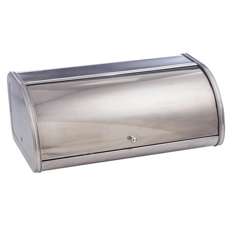 large bread box stainless steel|large stainless steel bread bin.